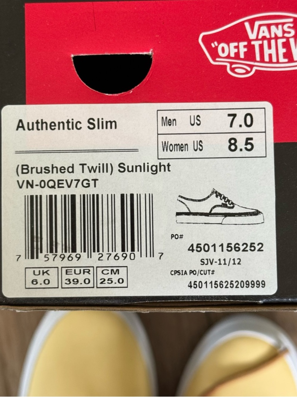 Vans Authentic Slim Sunlight - Picture 4 of 5
